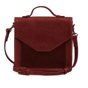 ABLE Banchi Satchel in Oxblood